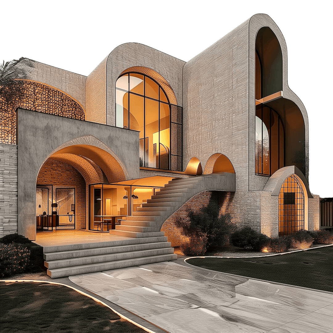 Modern architectural building